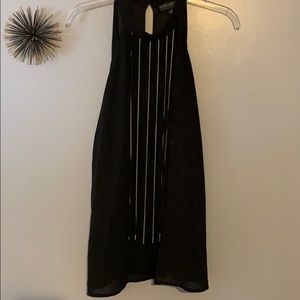 Forever 21+ black tank with halter neckline 2x